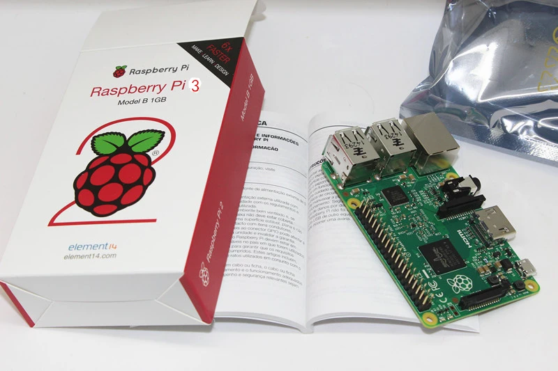 Raspberry Pi 3 Модель B полный starter kit B/прозрачный корпус/2.5A Мощность питания/WiFi