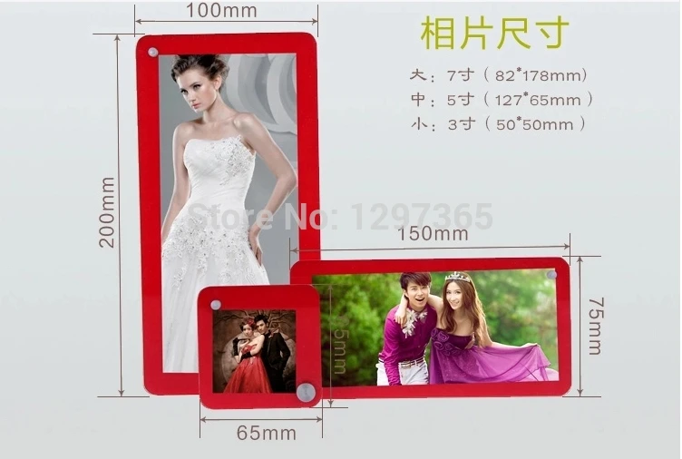 

Acrylic photo frame hot new products for 2016 Combination photo frame