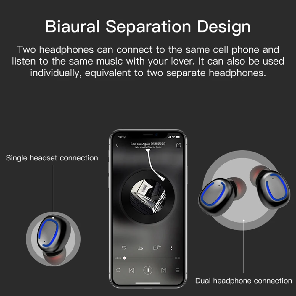 Xi11 TWS Bluetooth наушники в ухо HIFI стерео 5 0 микрофон CVC8.0 шумоподавление для всех