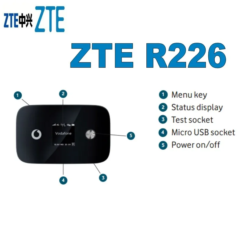 Vodafone R226 LTE Cat6 Mobile WiFi Hotspot