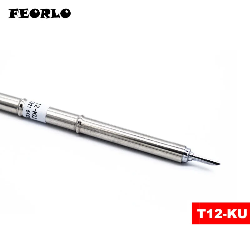 ПАЯЛЬНЫЕ НАКОНЕЧНИКИ FEORLO T12 T12-K KF KR KU KL для паяльной станции с припой HAKKO FX951 STC STM32 OLED