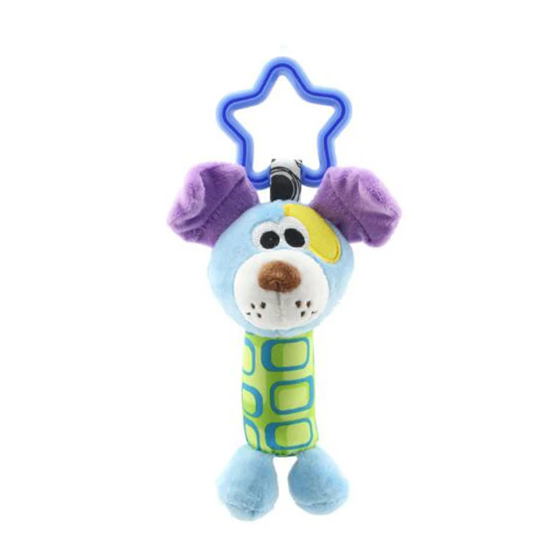 HMK Dog Милые животные Колокольчик для ребенка игрушки плюшевое кольцо колокольчик детская игрушка для мальчиков и девочек подарок для новорожденных детские погремушки - Цвет: HMK Dog