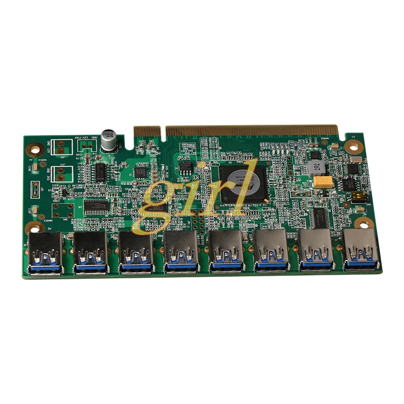 1 до 8 PCIe Miner машина видеокарта удлинитель PCI E 16X поворот портов USB3.0 PCIE карты