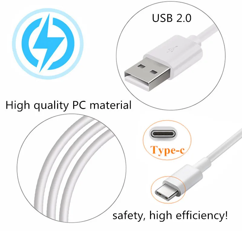 Зарядный кабель USB 3 1 Type C адаптер для зарядки с двумя портами Samsung S8 S9 plus A6S A9S ZTE Axon 7