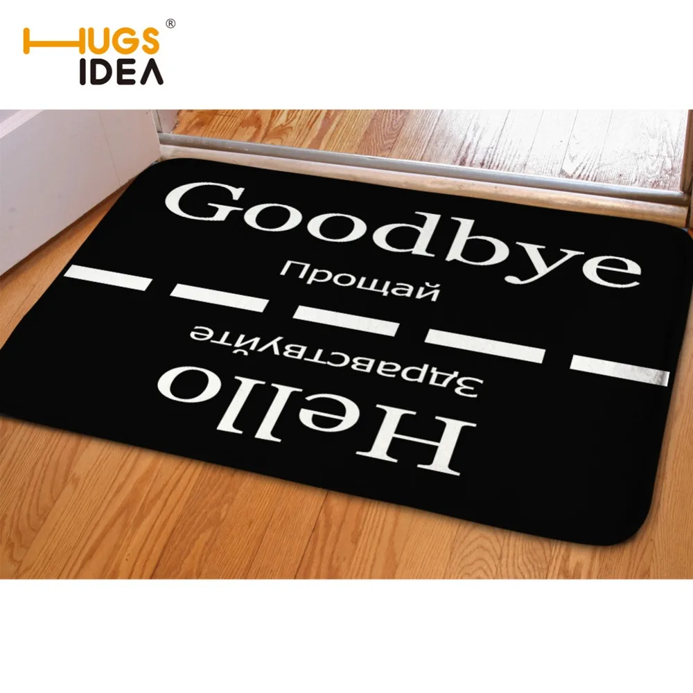 Новый домашний декор HUGSIDEA ковры для входной двери забавные Русские слова коврики