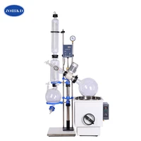 lab re1002 crystallizer equipment rotary evaporator 10l with manual lift for lab supplies medical plant hemp