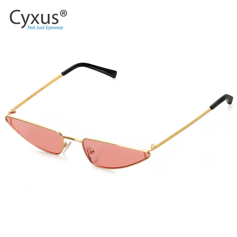 Винтажные узкие солнцезащитные очки Cyxus Кошачий глаз в стиле ретро для женщин и