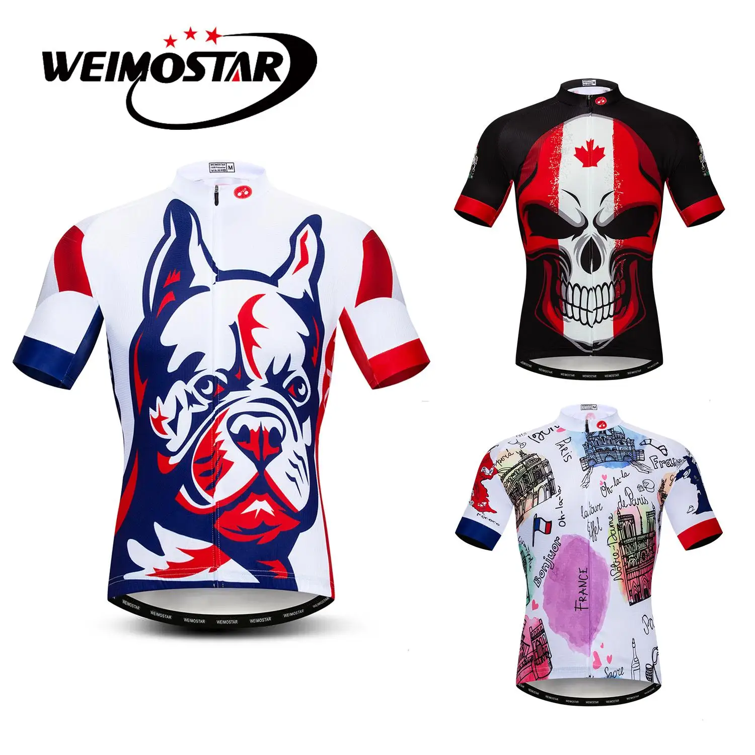 

France Summer Cycling Jersey Shirts Men Quick Dry Short Sleeve MTB Bicycle Clothing Ropa Ciclsimo breathable Bike Jersey