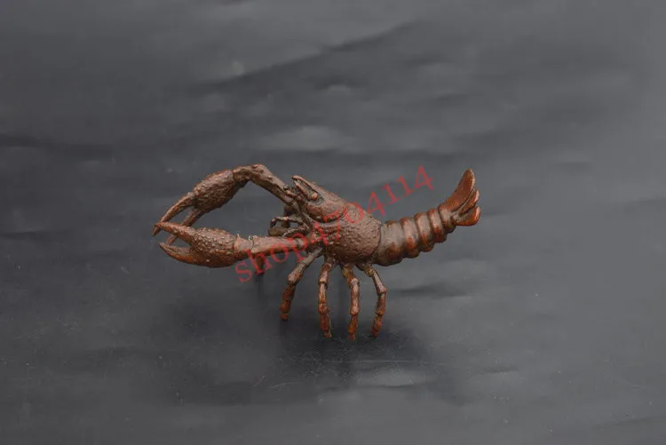 

Solid pure copper,crayfish ornaments, tea ceremony decorations, microsculpture art collections