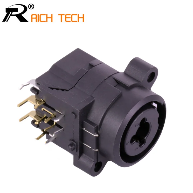 20 шт. 11PIN прямоугольный разъем XLR двойные функции 3 конт. гнездо панель крепление +