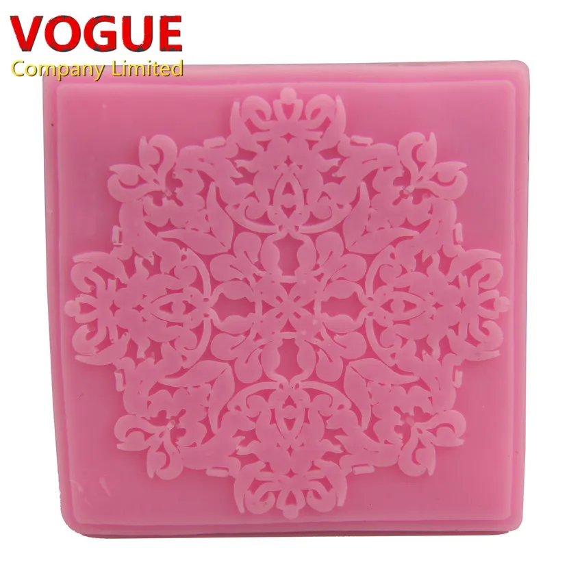 Красивые DIY Sugarcraft мягкий силиконовый Тиснения Плесень Конфеты Помады Торт