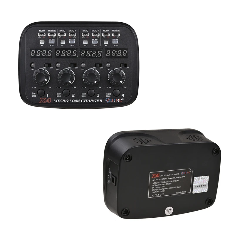 Новый HTRC X4 мульти зарядное устройство AC/DC вход для 1S Lipo Lihv батареи ЕС вилка |