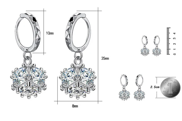 Almei 15% скидка серьги для женщин висячие с камнями подарки CZ камень длинные женские