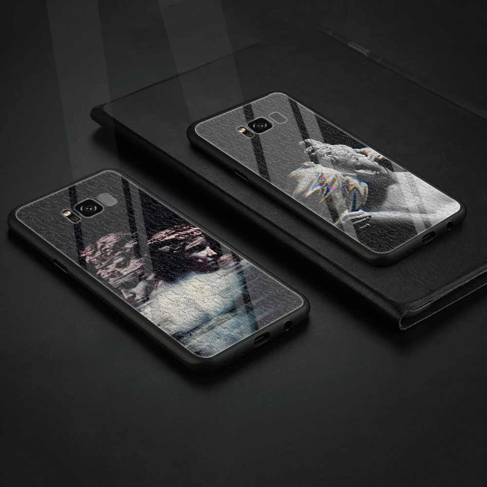 WEBBEDEPP мягкий чехол из закаленного стекла с художественной текстурой для Samsung Galaxy