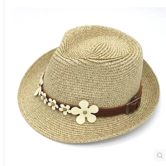 Женская пляжная соломенная шляпа с широкими полями плоская пластиковая мягкими