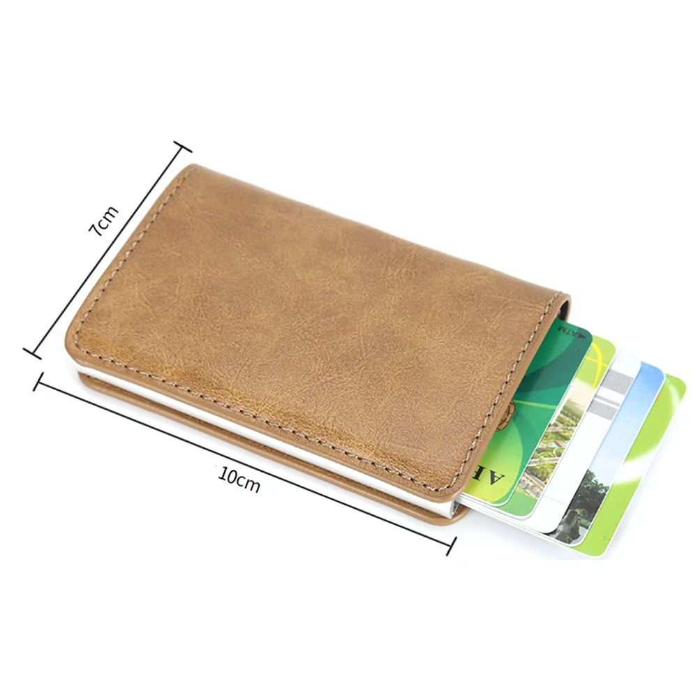 Противоугонный анти Магнитный чехол для кредитных карт визиток мужские кошельки
