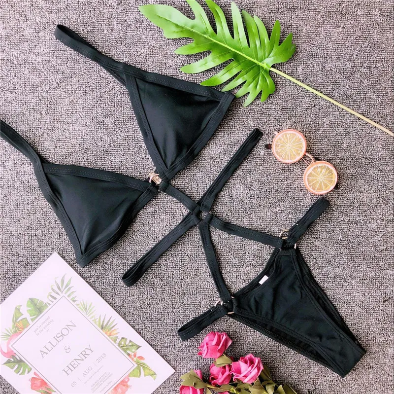 Swimwear Women Two Piece Swimsuit Sexy Bikini Badpak Meisje Maillot De Bain Plus Biquinis Feminino 2020 Tankini Swimsuits | Спорт и