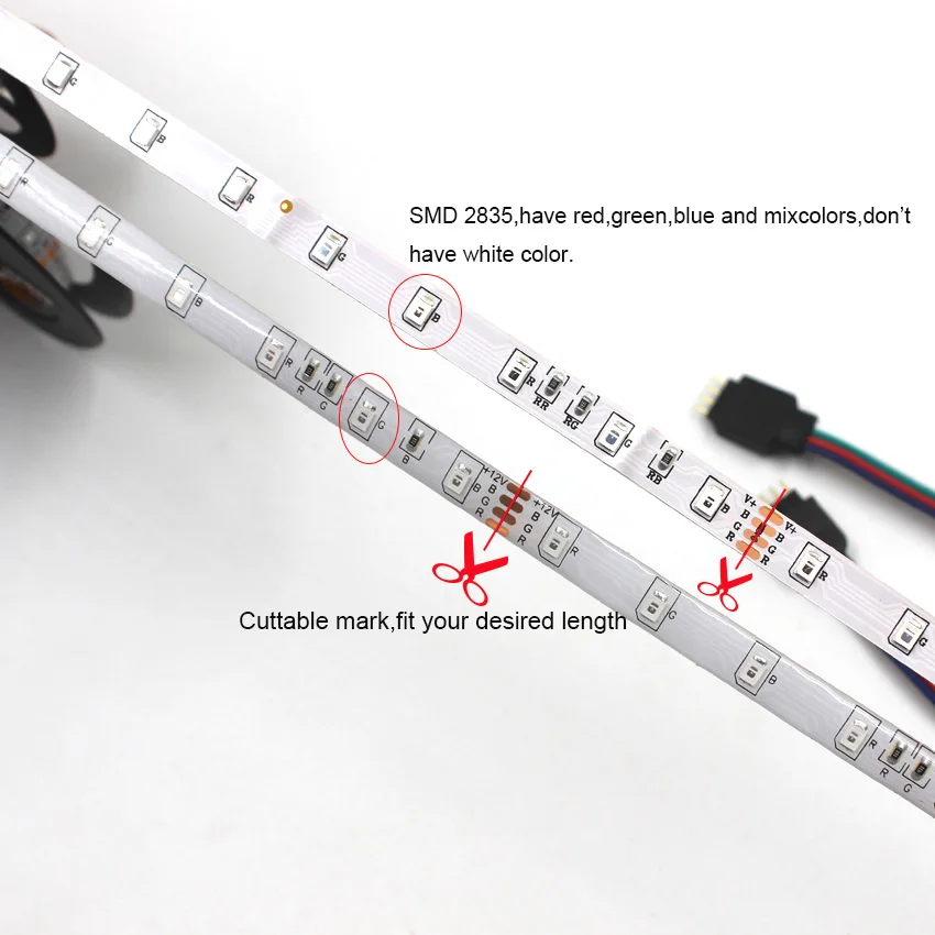 IKVVT RGB Светодиодная лента 5 м 10 15 SMD 2835 Диодная Лента светодиодная с 24 клавишным