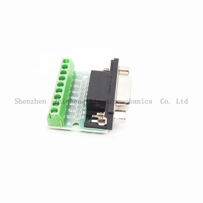 9Pin DB9 solderlessterminal женский/мужской RS232 RS485 В комплект поставки входит адаптер |