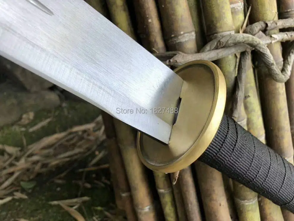 Китайский Меч WuShu Заостренный нож из углеродистой стали с длинной ручкой дао