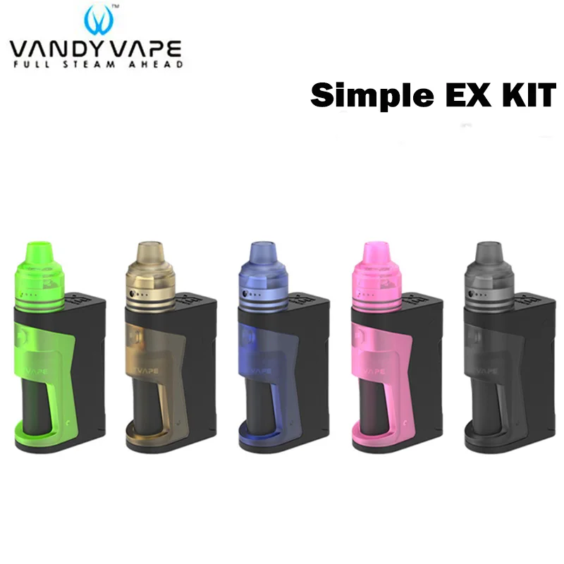 Оригинальный vandy Vape простой EX комплект боттомфидер мод коробка с 4 мл бутылка Pod RDA