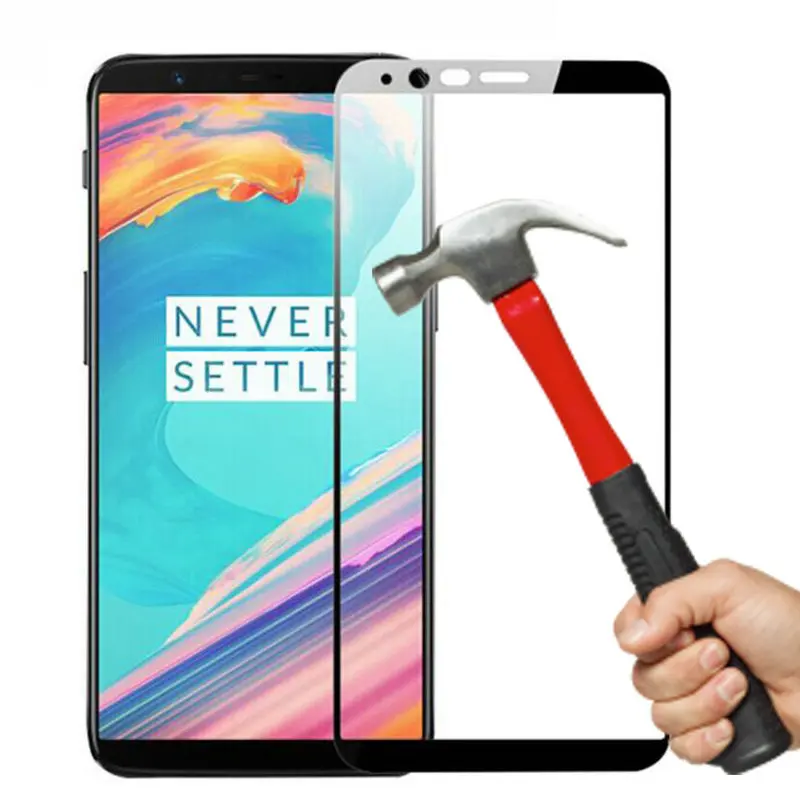 Закаленное стекло с полным покрытием экрана для Oneplus 6 полная защита закаленное