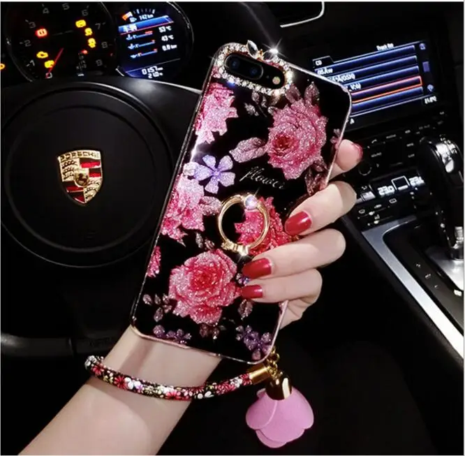 Роскошный чехол со стразами для телефона iPhone Xs max 6 7 8 plus ювелирный силиконовый