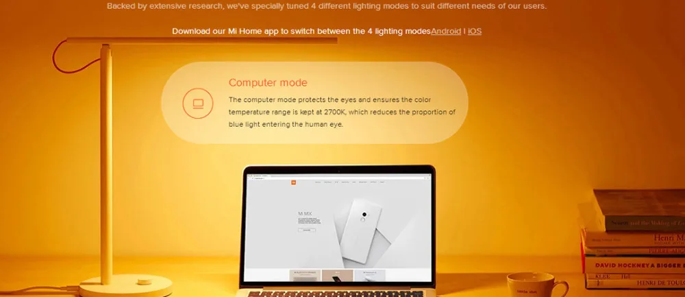 Xiaomi mi jia, умный светодиодный настольный светильник, настольная лампа Dim mi ng, светильник для чтения, умный дом, 4 режима, светильник с KC IEC BSM для детей