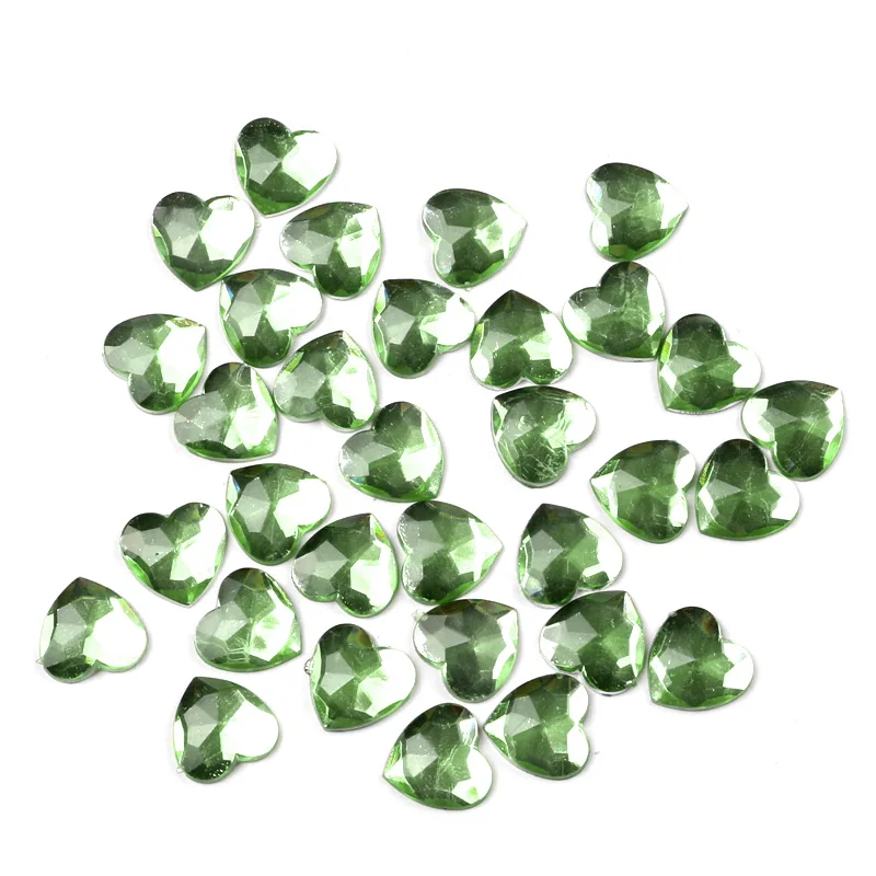 200 шт. Смешанные акриловые стразы кабошоны в форме сердца украшения для