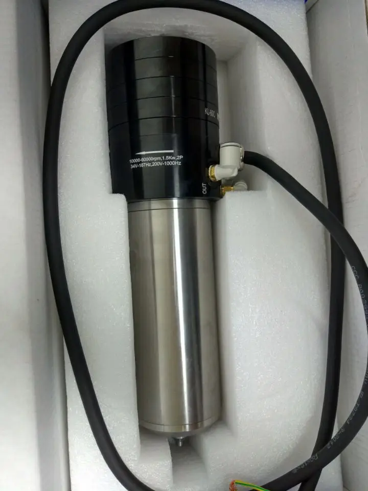 1.5kw 2HP 10000 60000rpm шарикоподшипник CNC высокоскоростной шпиндель ATC 6 мм Цанга AC200V для