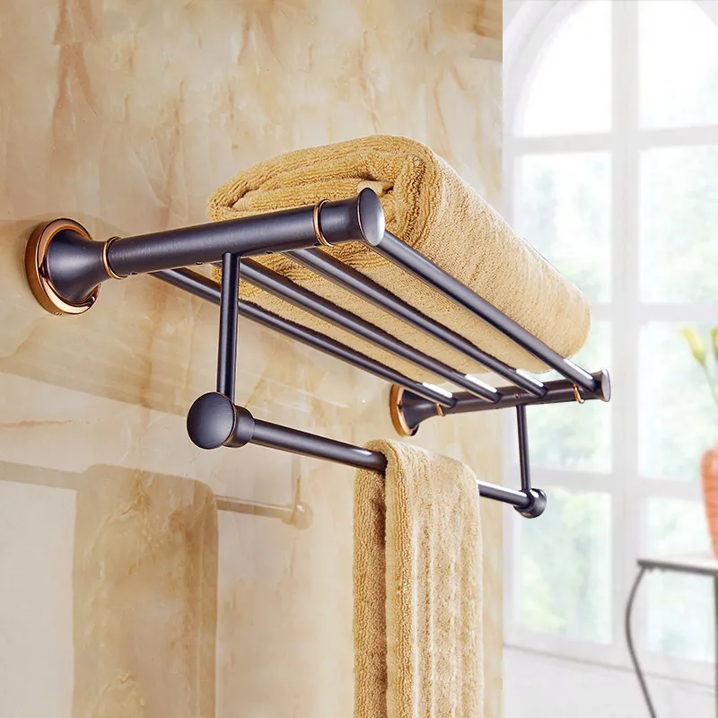 

AUSWIND European brush hanging 304 stainless steel black bathroom accessories vintage bathroom products
