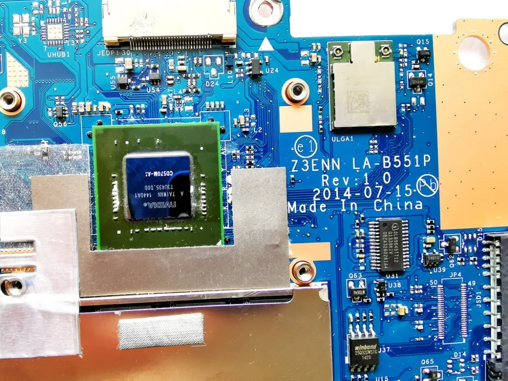Оригинальный Для ACER 13 CB5-311 Материнская плата ноутбука Z3ENN LA-B551P испытанное хорошее
