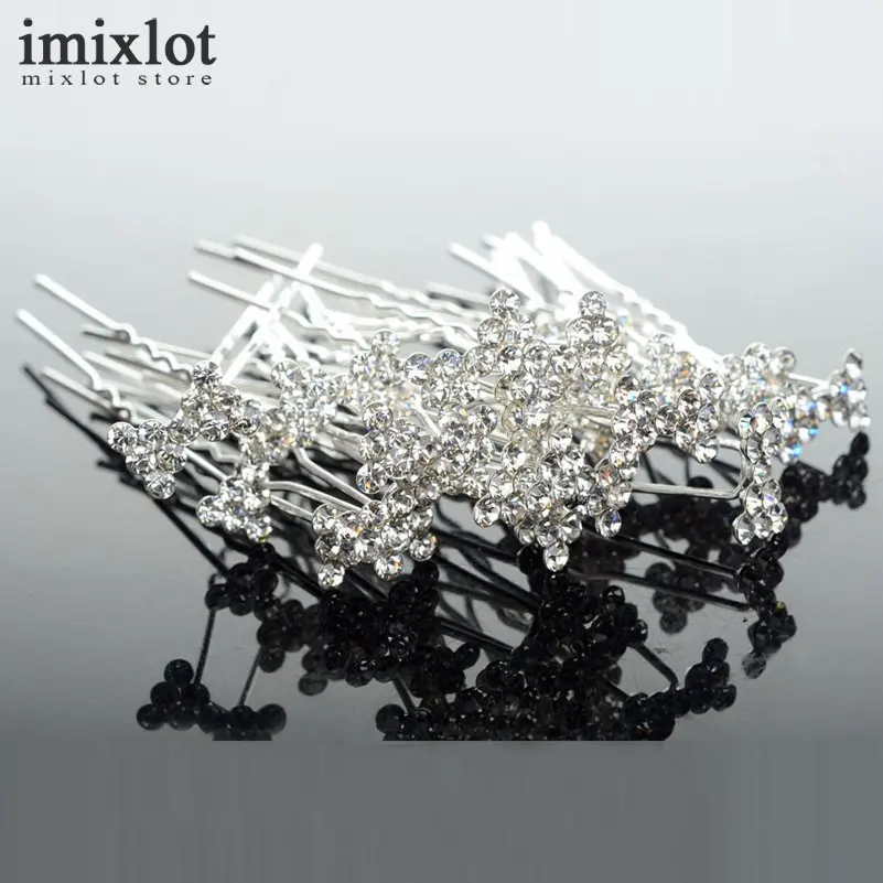 Imixlot 20 штук свадебные Женские аксессуары для волос Свадебная вечеринка Шпильки и