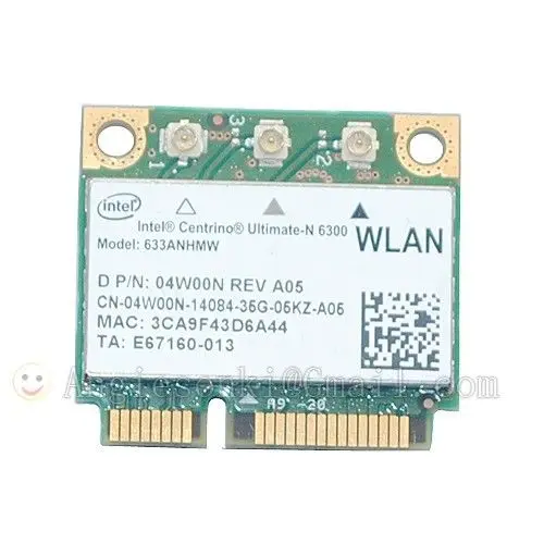 6300 Mini PCI E беспроводной 450 Мбит/с 633ANHMW WiFi адаптер WLAN карта для Intel 6300ABGN DELL E6520 E6510 E6420