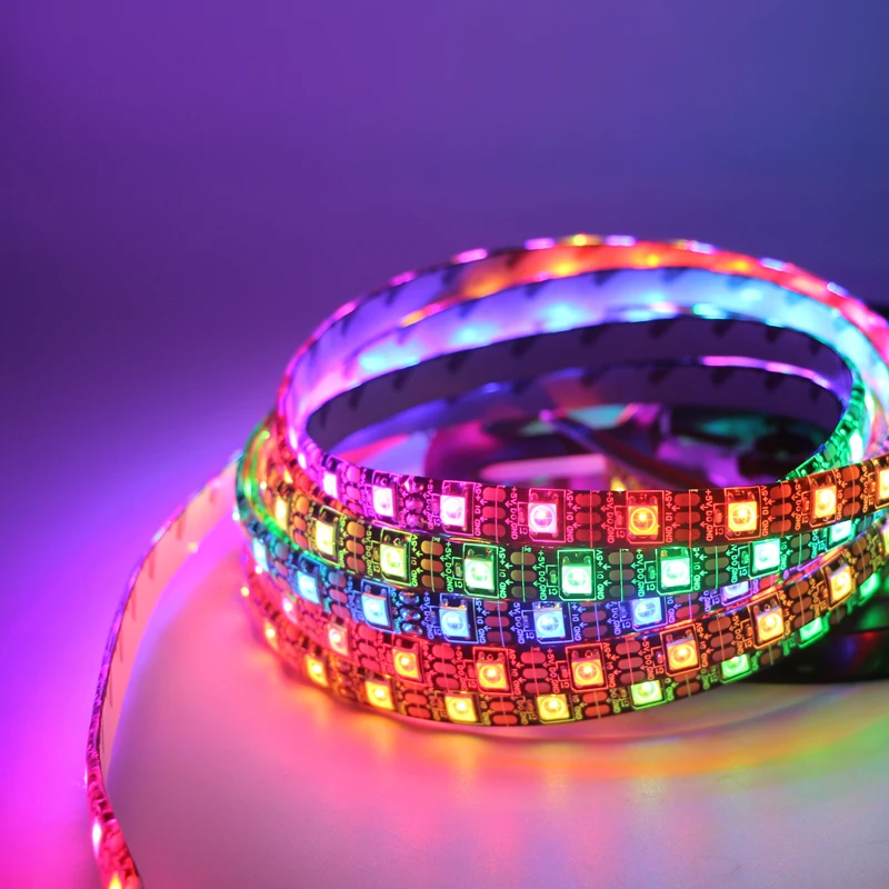 5 в 1 м Светодиодная лента 5050 RGB WS2812 2812B 30 светодиодов 60 Водонепроницаемая IP30 IP65