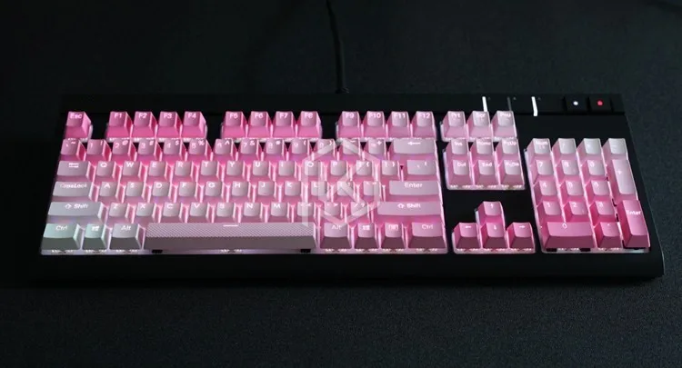 108 клавиша PBT двойная съемка с подсветкой Радужная клавиатура для Corsair STRAFE K65 K70 logitech G710+ Механическая игровая клавиатура