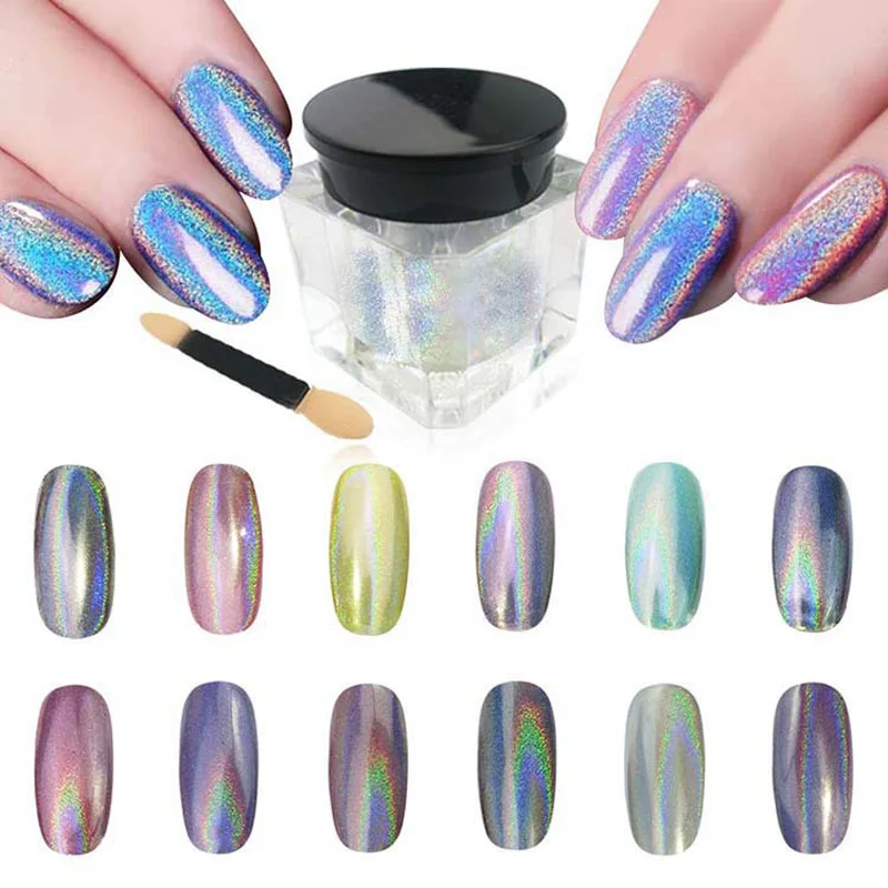 Magic Glitter Rainbow Effect Nail Art Powder Dust Pigment Colorful Decor G1 | Красота и здоровье