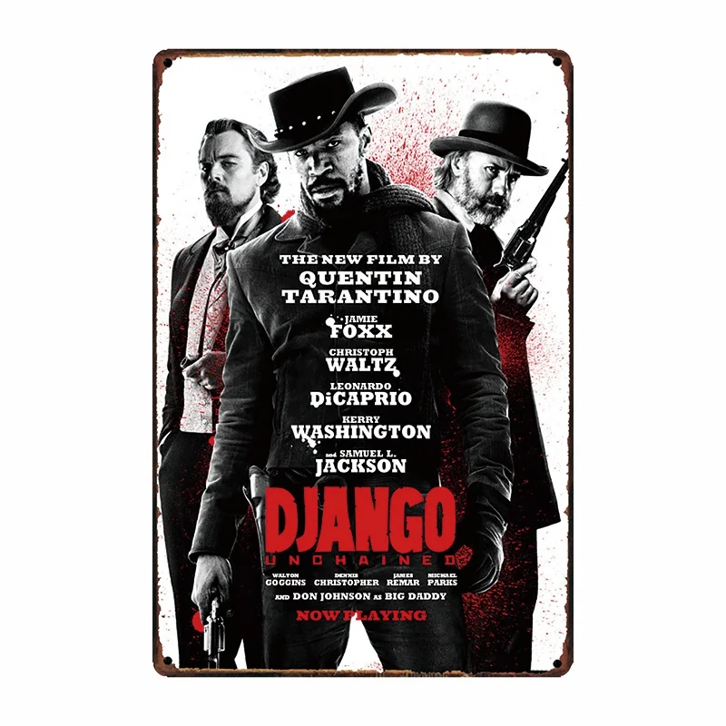 [WellCraft] DJANGO металлические знаки Испания кино плакаты кино бар украшение Настенная табличка в стиле ретро Paitning FG-254 - Цвет: WA 3399