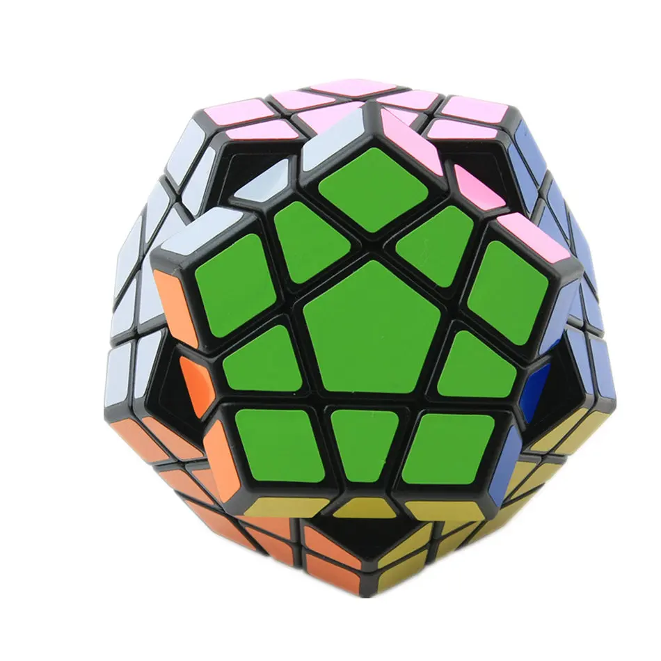 Shengshou 3x3 кубик рубика Megaminx черный белый стикер 3x3x3 магический куб-мегаминкс 3 слоя