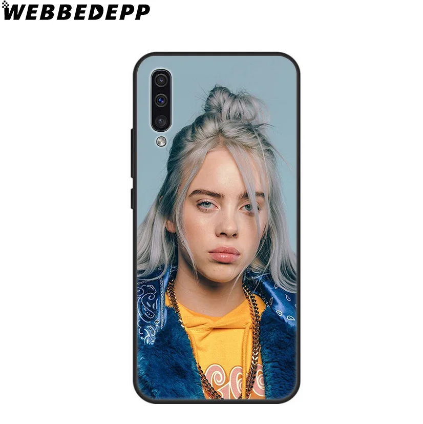 Billie Eilish мягкий чехол для samsung Galaxy A10 A30 A40 A50 A60 A70 M10 M20 M30 M40 для samsung Note 8, 9, 10, плюс