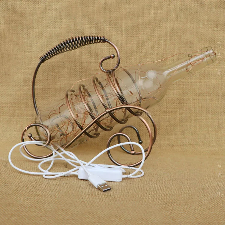 Креативная стеклянная бутылка небо звезды украшение Настольная лампа