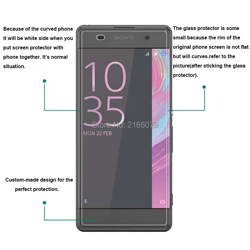 Новинка 9H 2.5D Закаленное стекло для защиты экрана Sony Xperia XA / Dual F3111 F3112 F3113 5 0