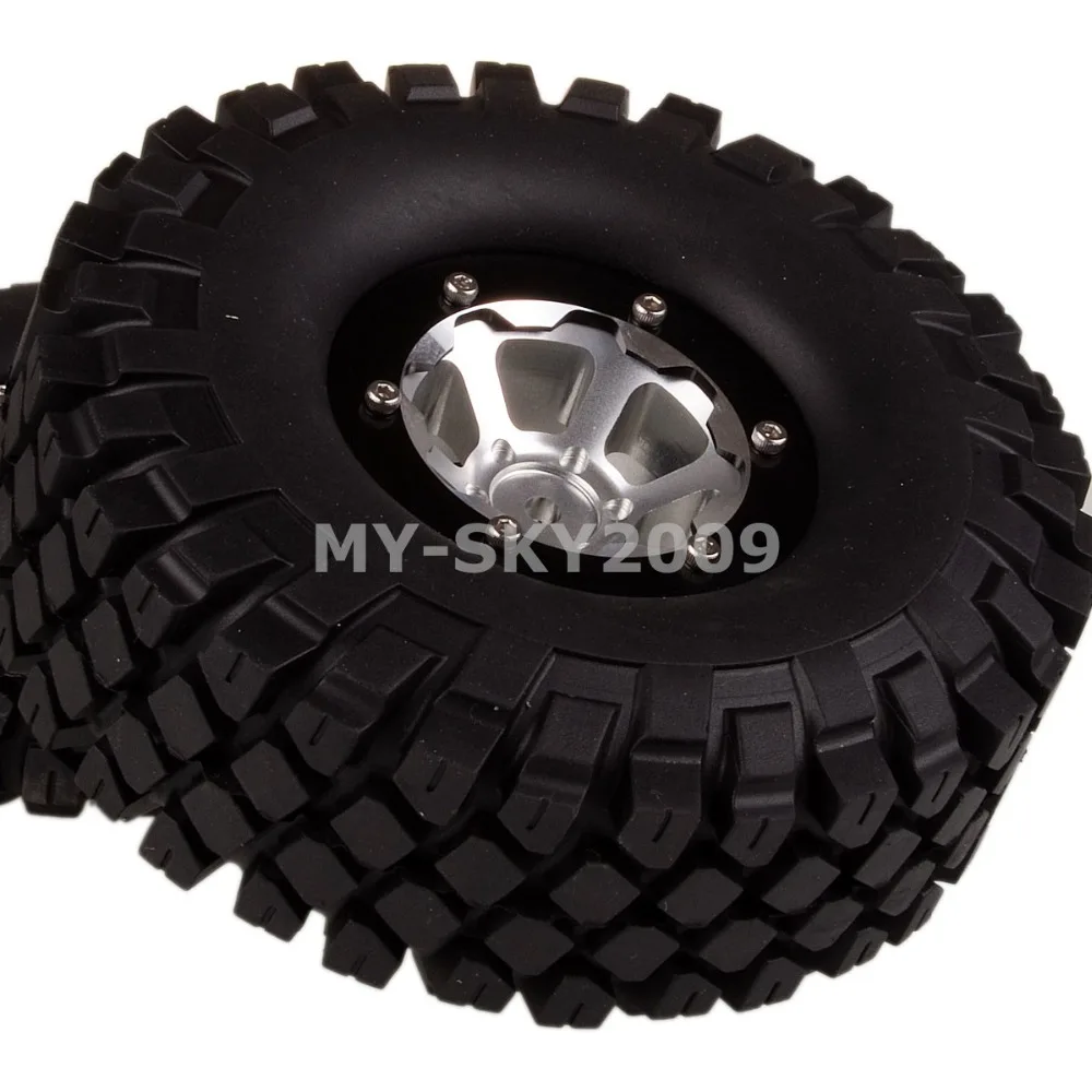

4pcs Wheel Rim & 112mm Tires / Tyres 1061-7038 For RC Off-Road Truck Buggy 1/10 Rock Crawler TRAXXAS Axial Tamiy
