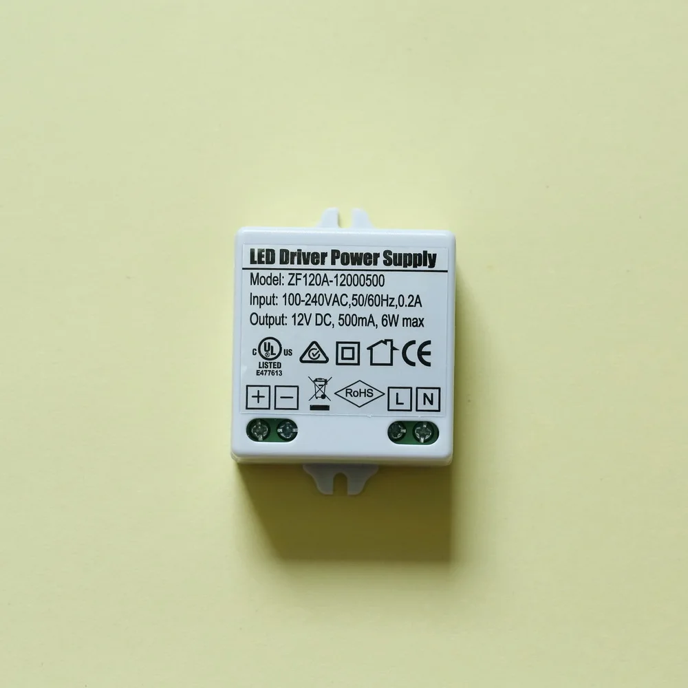 100 шт./лот источник питания постоянного напряжения DC12V500mA 6W LED|supply power|lot lotlot 100pcs |