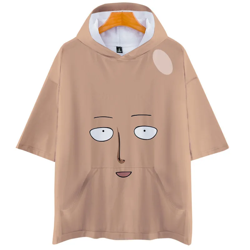 Anime ONE PUNCH-MAN Saitama Cosplay Fashion Casual 3D Cap Short Sleeve T-Shirt Blouse | Тематическая одежда и униформа