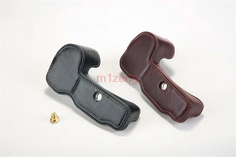 Жесткий чехол из искусственной кожи для камеры защитный nikon z z6 z7 черный кофейный