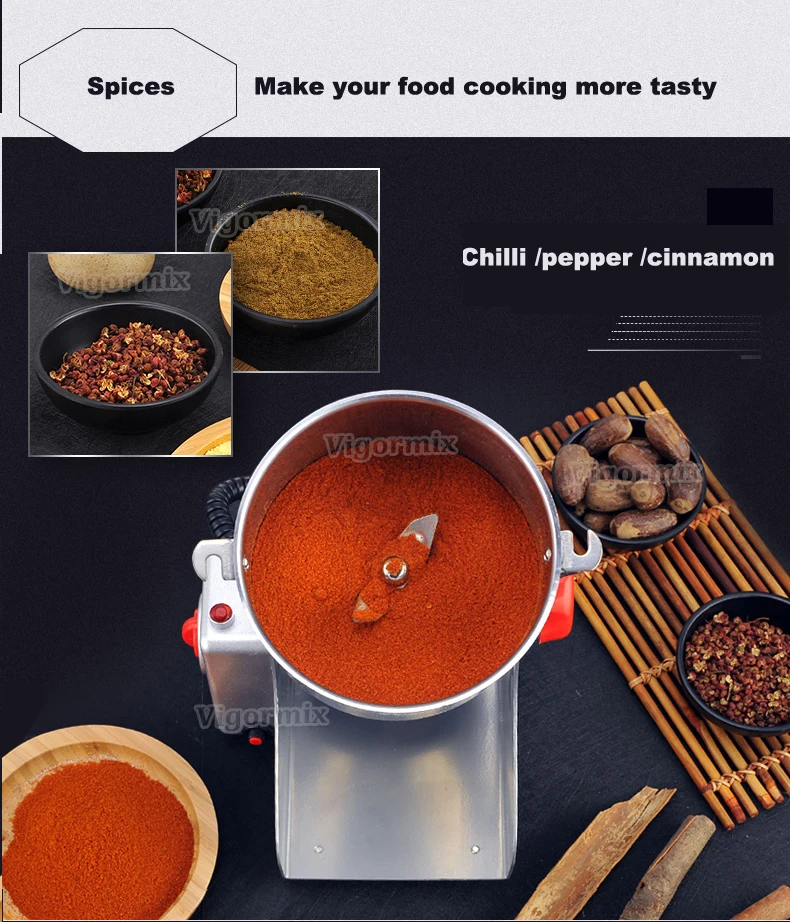 2000 г зерновые специи Hebals злаки кофе сухой пищевой мельница шлифовальная машина gristmill домашняя медицина мука порошок дробилка