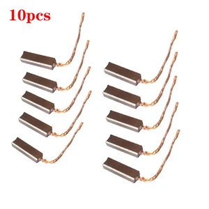 10 шт. 4,5*6,5*20 мм проводящие медные угольные щетки с проволочными выводами для генератора Универсальный электрический мотор прочная карбоновая щетка