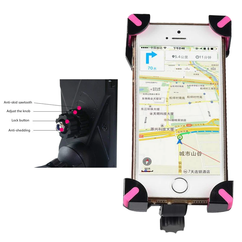 Универсальный держатель для мотоцикла зеркало заднего вида телефона мотоцикл