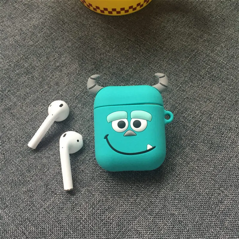 Мультфильм Микки Минни чехол для Apple Bluetooth наушники Airpods чехол наушники милый силиконовый чехол коробка Air Pods 2 аксессуары